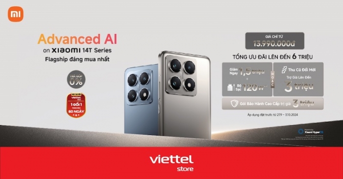 viettel store nhan dat truoc xiaomi 14t tu 27 9 tra hang som tu 3 10 tren toan quoc 1